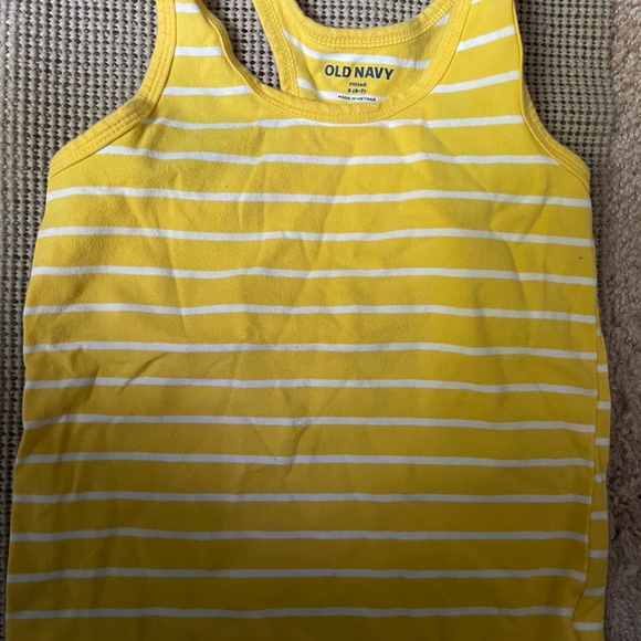 Old Navy Yellow Strip Tank - Picture 1 of 2